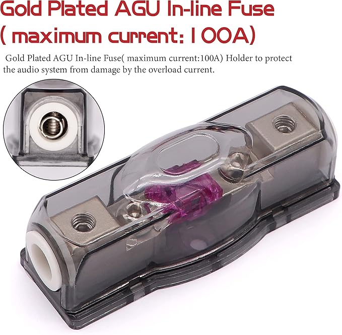 0 Gauge Amp Wiring Kit,3000 Watt Amplifier Sub Installation Kit Make Connections and Brings Power to Your Radio,Subwoofers and Speakers