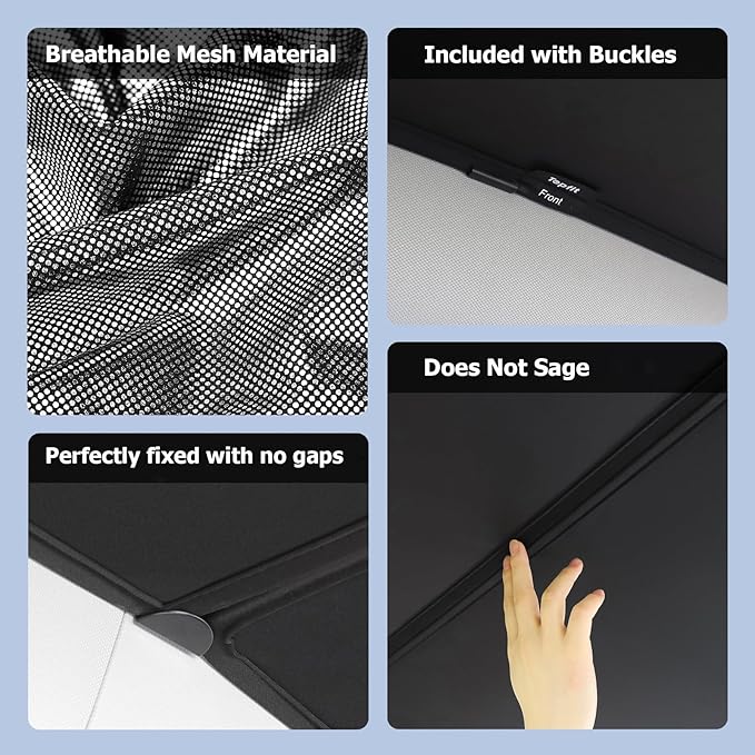Tesla Model Y Sunshade Roof Never Sag Heat-Insulating, UV-Protective, Nano Ice-Crystal Coatings Interior Accessories for Tesla Model Y Juniper 2025-2026