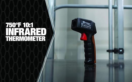 Southwire Infrared Thermometer - Measures Surface Temperatures from -4°F to 752°F - 10:1 Distance-to-Spot Ratio, Laser Targeting, Fast Response