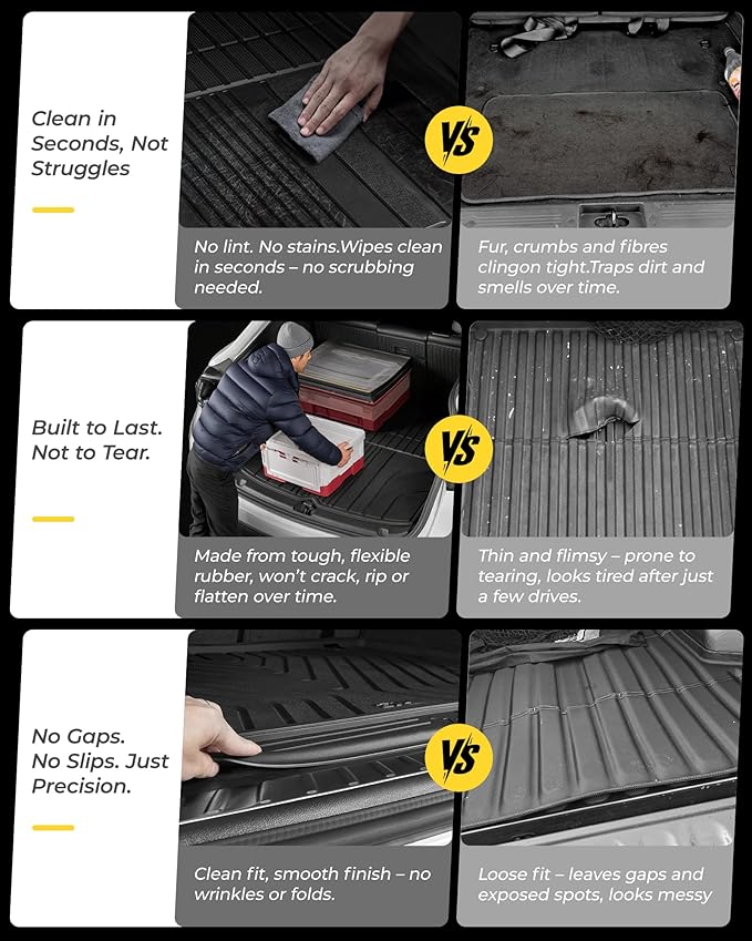 3W Trunk Mat for Mercedes Benz GLE 2020-2026 SUV, 350/43 AMG/450/53 AMG/580/63 AMG S Cargo Liner Heavy Duty All Weathe Custom Fit Trunk Liner for Benz GLE (Not Fit for Coupe)