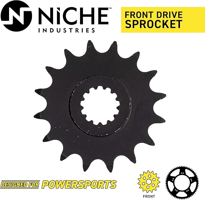 NICHE Drive Sprocket Chain Combo for Yamaha YZF-R6 YZF-R6S Front 16 Rear 48 Tooth 520V O-Ring 116 Links