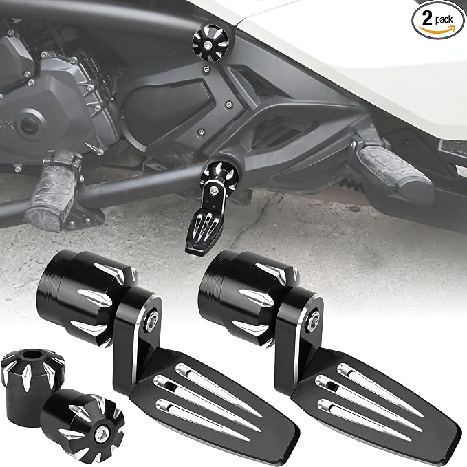 Adjustable 3rd Pegs The Missing "Centre Peg" + Decor Frame Caps For Can Am Spyder F3 F3-S F3-T F3-L 2015+ Models Aluminum Footpegs Accessories