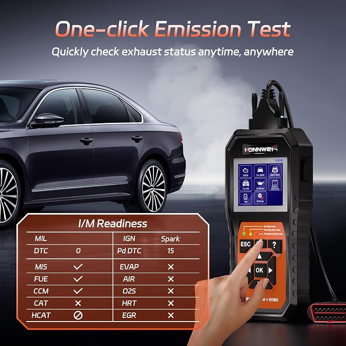 KONNWEI OBD2 Scanner Fit for BMW Mini, Battery Registration & Reset Tool for BMW Mini, Car Scanner Diagnostic Tool, Code Reader & Clear, Full Vehicle System Scan, ABS、SRS、EPB、Oil Reset etc.