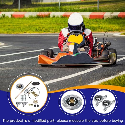 32In Go Kart ATV Rear Axle Assembly Kit Shaft Hub Chain Brake 815mm