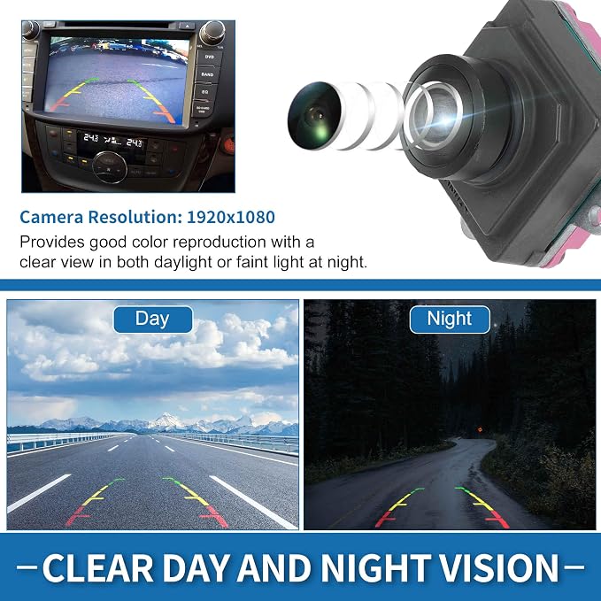 Rear View Camera for Dodge for Ram 2500 3500 6.4L 6.7L 2019-2024 Park Assist Backup Reverse Camera Replace No.04672735AD/04672735AB/4672735AD