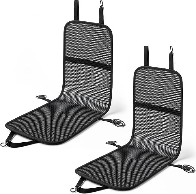 2 Pack 3D Air Mesh Car Seat Cushion - 41" x 15" Black Breathable Double Cool Chair Seat Pad for Truck, SUV, Van, Car - Universal Fit