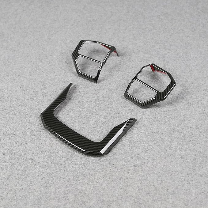 Beautost Fit for Toyota Land Cruiser LC250 2024 2025 2026 Wheel Steering Trim Panel Cover Trims (Carbon Fiber Black)