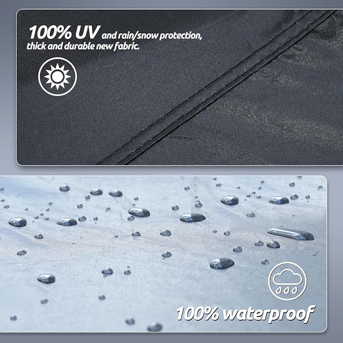 6 Layers Car Cover Waterproof All Weather for Automobiles, SUV Size A6 Universal Fit for Toyota RAV4 /4Runner, Honda CRV, Hyundai Santa Fe, Nissan Rogue, Audi Q5 (182-190 inch)
