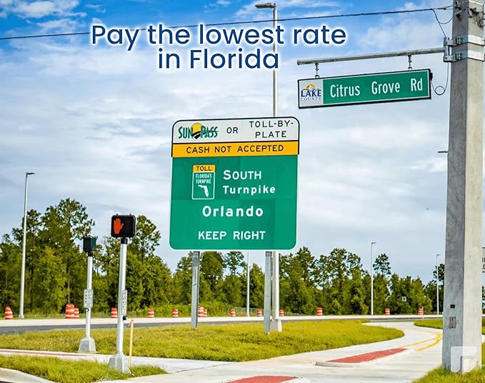Sun Pass Pro Universal Toll Transponder – Prepaid Electronic Pass for Florida & 21 Additional States (PRO)