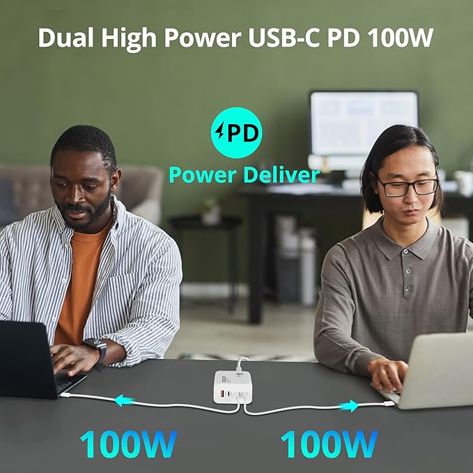 SIIG 200W USB C Charger Block, 4-Port GaN Fast Charging with 100W PD, QC3.0 65W PPS, 3X USB-C 1x USB-A, for MacBook Pro/Air, iPad, iPhone 14 Pro, Galaxy S23, Steam Deck, Pixel (AC-PW1V11-S1)
