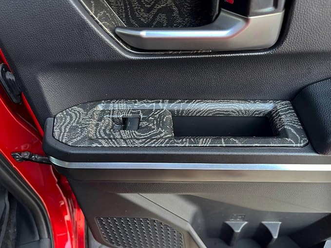 ABS Door Handle Inner Bowl Cover & Window Lift Panel for Toyota Tacoma 2024 2025 2026 Interior Accessories Center Console Decor Trim Frame
