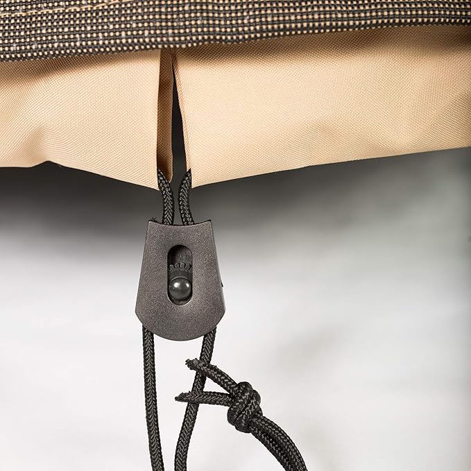 Budge P1A02BTNW3 StormBlock Hillside Patio Chair Cover Premium, Outdoor, Waterproof, Extra Small, Black and Tan Weave