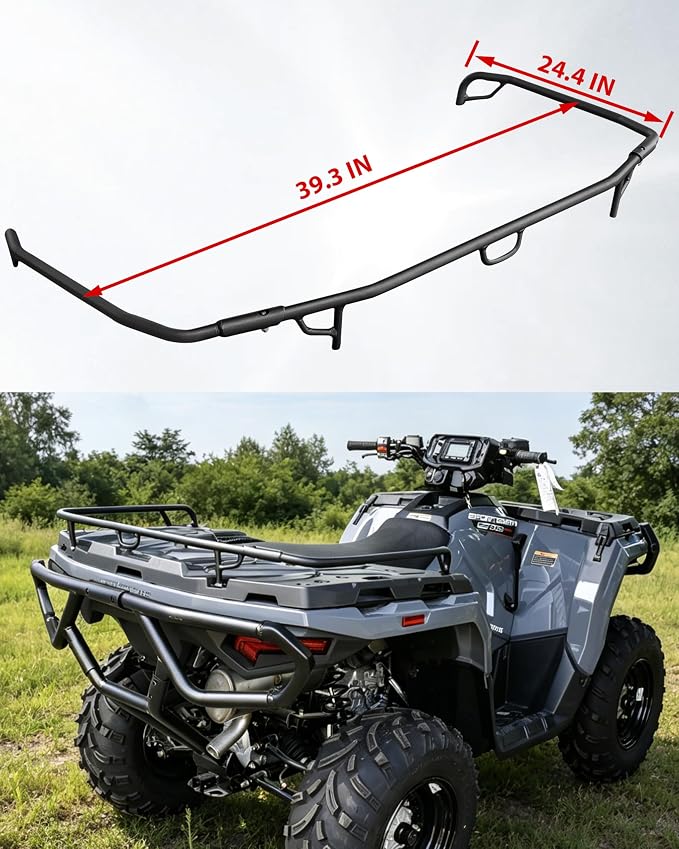 Rear Rack Extender for Polaris Sportsman 570 450 H.O. 2021-2026, Heavy Duty Steel Rear Cargo Rack Extender for Polaris Sportsman 450 570 H.O. 2021+ Accessories, Replace #2884841