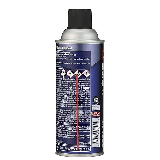 CRC Electrical Silicone Lubricant 02094 – 10 Wt Oz., Premium Grade Silicone Aerosol for High Temperature Applications