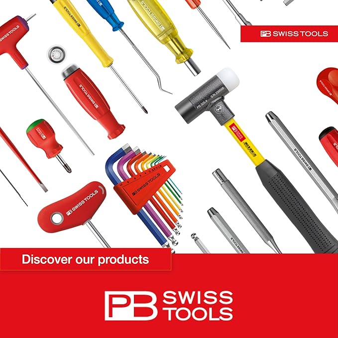 PB Swiss Tools Mini Pick Tool Set PB 8684.CN | 100% Swiss Made | 5-piece SwissGrip Hook Tool for Automotive, O-Ring, Brake, Motor, Gearbox Seal