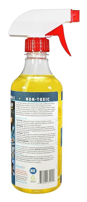 Trick Shot Marine Grade Lubricant & Penetrating Oil - Biodegradable Food Grade Rust Prevention Spray, Anti-Seize, Cleaner & Lubricant for Boat Galleys, Fiberglass, Fishing Gear Lubrication - 16 oz