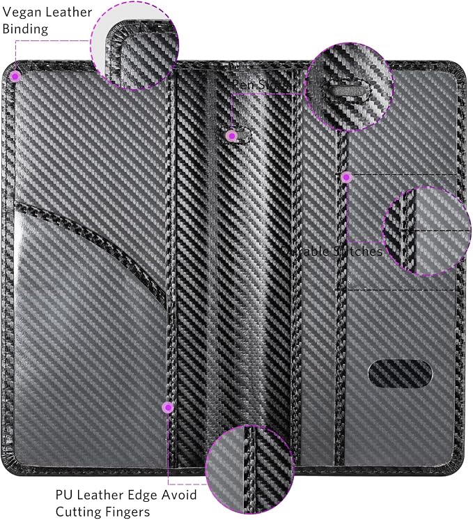 CoBak Car Registration and Insurance Holder - Vehicle Glove Box Car Organizer,Auto Truck Comparment Accessories Case with Magnetic Closure for Driver License,Cards