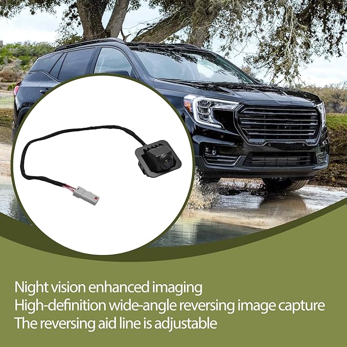 Rear View Backup Camera Compatible with GMC Terrain 2018-2023 Replacement 23188736