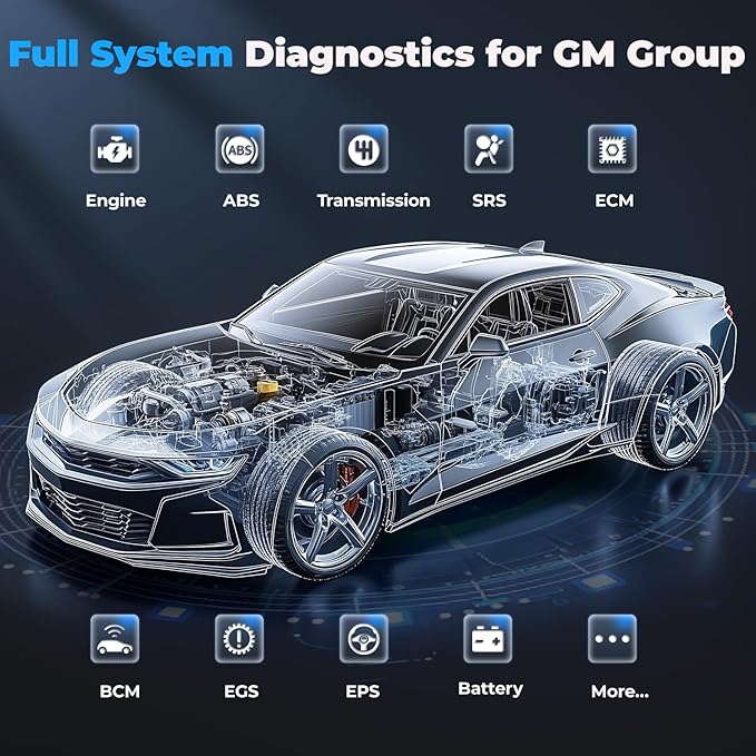 AUTOPHIX 7210P+ Fit for GM Chevy OBD2 Scanner, Full System Diagnostic Tool with All Reset Services for GM/Chevy/Buick/Cadillac, OBD2 Functions Code Reader with EPB/BMS/ETCS/Oil Reset ABS Bleeding