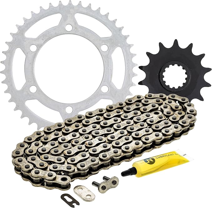 NICHE Drive Sprocket Chain Combo for Kawasaki Ninja 300 EX300 Z300 Front 14 Rear 42 Tooth 520NZ Standard 106 Links