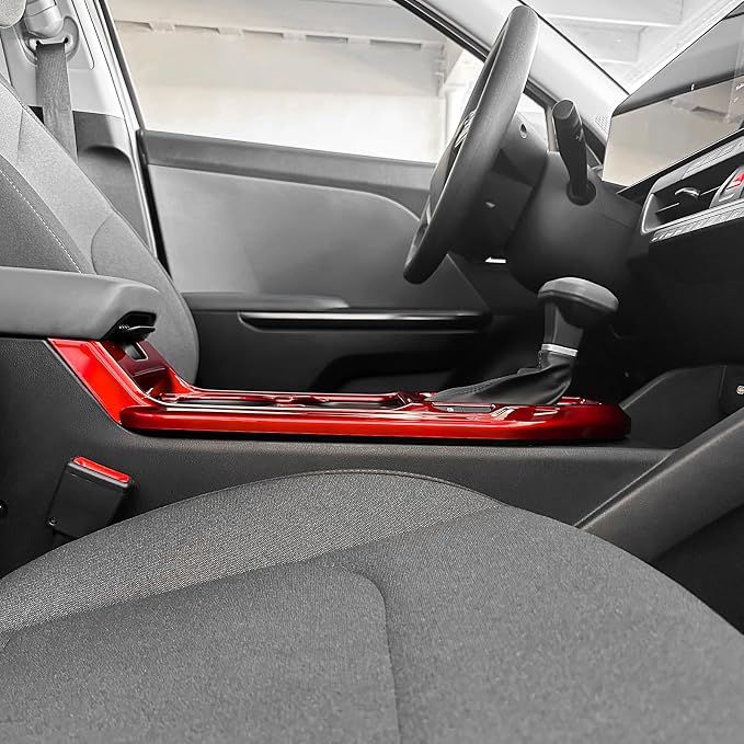 Gear Shift Panel Cover Trim Compatible with Kia K4 2025-2026 Accessories (Red)