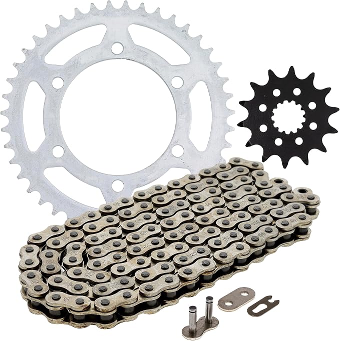 NICHE Drive Sprocket Chain Combo for Yamaha YZF-R3 MT-03 YZF-R25 MT-25 Front 14 Rear 43 Tooth 520NZ Standard 112 Links