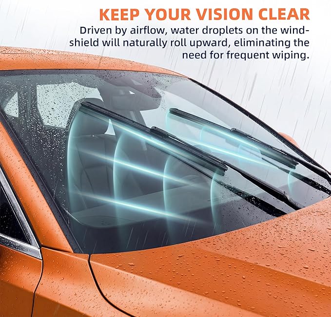 Silicone Wiper Blades 24 and 18 Replacement for Toyota Corolla 2008-2003/Chevrolet Cruze 2015-2011 Equinox 2022-2018 OEM Quality Silicone Windshield Wiper Blades for My Car(Set of 2) U/J Hook