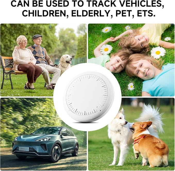 GPS Tracker for Vehicles,Mini Hidden Car Tracker with Magnetic Case,No Monthly Fee Real Time GPS Car Tracker Compatible with iOS & Android -Black,2PCS