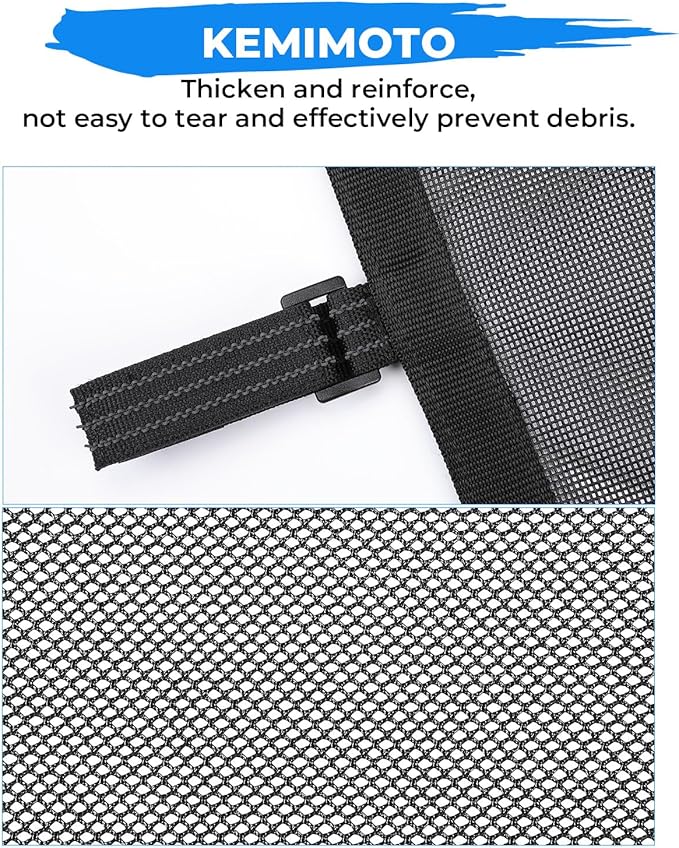 KEMIMOTO XP4 1000 Window Mesh Roll Cage Side Window Net Sun Protective Shield Ventilated Net 4 Door Compatible with 2014-2023 Polaris RZR XP4 1000/ RZR XP4 Turbo
