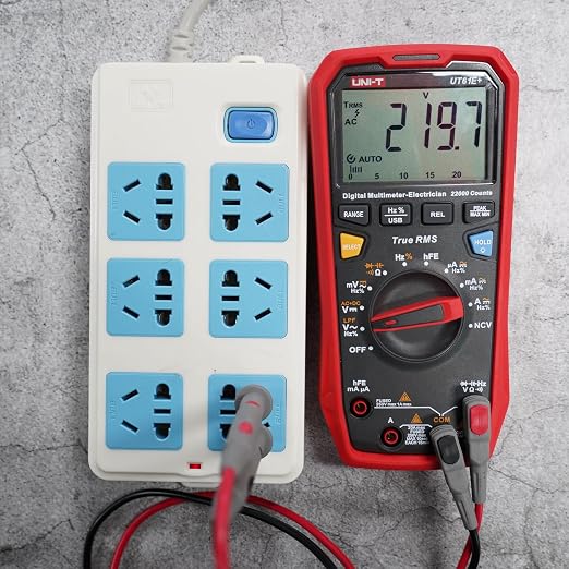 UNI-T UT61E+ 1000V 20A Digital Multimeter 22000 Counts Display NCV hFE Auto Range True RMS AC/DC Voltage Current Resistance Capacitance Tester