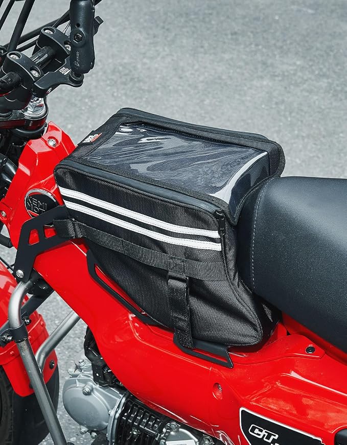 KEMIMOTO Center Bag Compatible with CT125 Trail 125 Hunter Cub 2021 2022 2023 2024 2025 2026 Rack Bag Center Luggage Pouch Storage Bag 10L