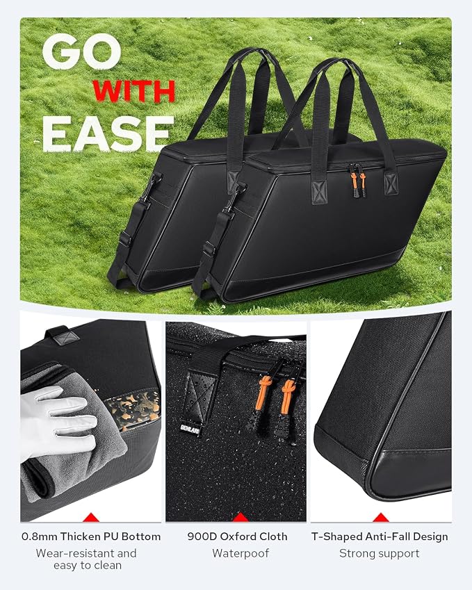 Benlari Saddlebag Liner Bags, Hard Saddle Liner Bags 900D Oxford Motorcycle Insert Storage Bag Fit for Harley Davidson Touring Road Glide Street Glide Road King Electra Glide 1993-2025 (2 Bags)