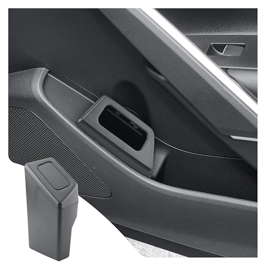 LUWU Car Trash Can with Lid - Portable Mini Dustbin Garbage Bin for Toyota Corolla Cross Interior Accessories (Right)