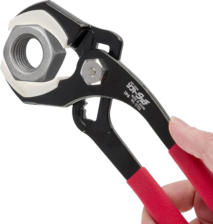 Kings County Tools Non-Marring Soft Jaw Pipe Pliers | Won't Scratch Your Hardware | Spring Loaded with 2-3/4" Capacity | Made in Japan