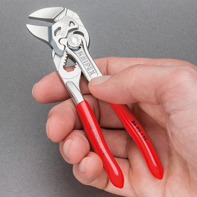 KNIPEX Pliers Wrench (86 03 125) and Water Pump Pliers (8701125) Tool Set