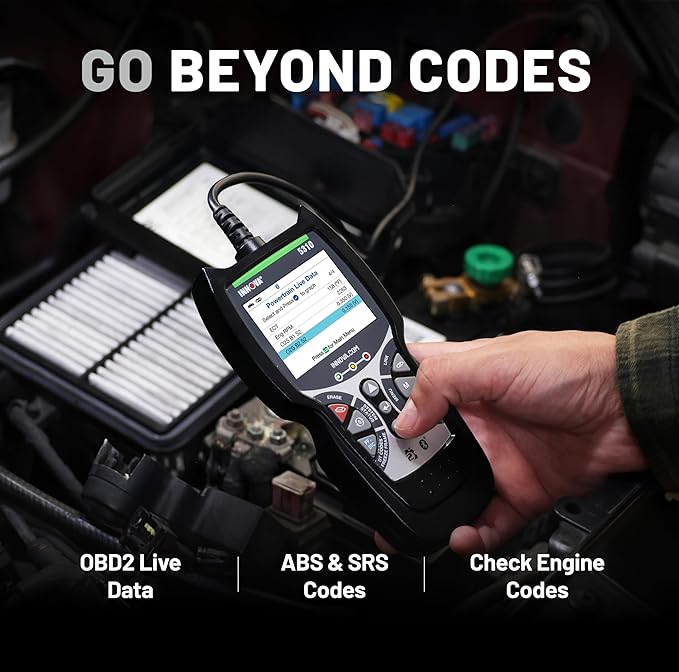 INNOVA 5310 OBD2 Scanner – ABS & SRS Code Reader, Check Engine Light Diagnostic Tool with Battery Test, Oil Reset, Live Data – Works with Most OBDII Vehicles 1996 & Newer