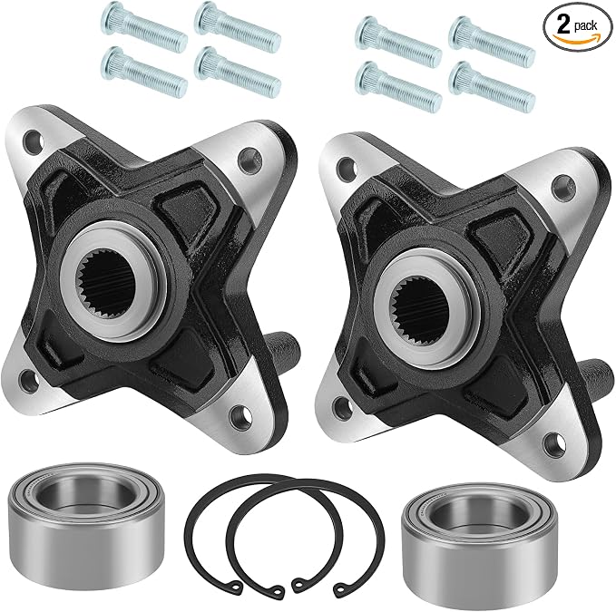 M MATI 2PCS Rear Wheel Hubs & Bearing kit for Polaris RZR 900 XP 4 2011-2013 RZR 900 4 E-PS 2011-2014 5137278 3514699