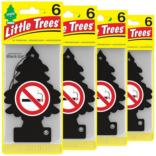 LITTLE TREES Air Fresheners Car Air Freshener. Hanging Tree Provides Long Lasting Scent for Auto or Home. No Smoking, 24 Air Fresheners (Pack of 6)