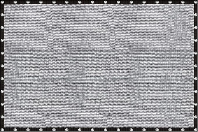 Cool Area 60-70% Shade Cloth 16x24FT Heavy Duty Knitted Mesh Tarp with Grommets Mesh Screen for Patio Canopy Garden Porch Greenhouse Pools Dog Kennel Black