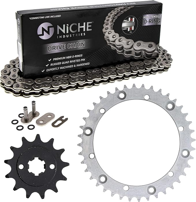 NICHE Drive Sprocket Chain Combo for Yamaha Blaster 200 YFS200 Front 13 Rear 40 Tooth 520V O-Ring 92 Links