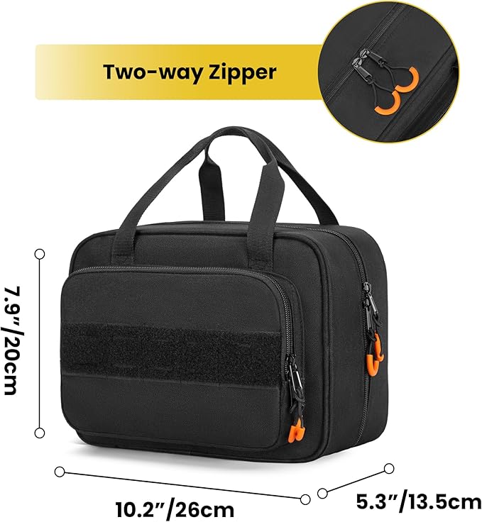Rexmica Carrying Bag Compatible with Fluke Digital Multimeter/325 Clamp Multimeter, Electric Tester Tool Storage Bag with Multiple Pockets for Electrician (Bag Only)