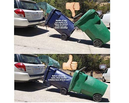 One Vehicle to Cart Strap and One Cart to Cart Strap
