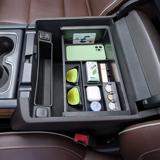JKCOVER Haft-size Tray and Storage Drawer Tray Compatible with 2014-2018 Chevy Silverado/GMC Sierra 1500 Accessories