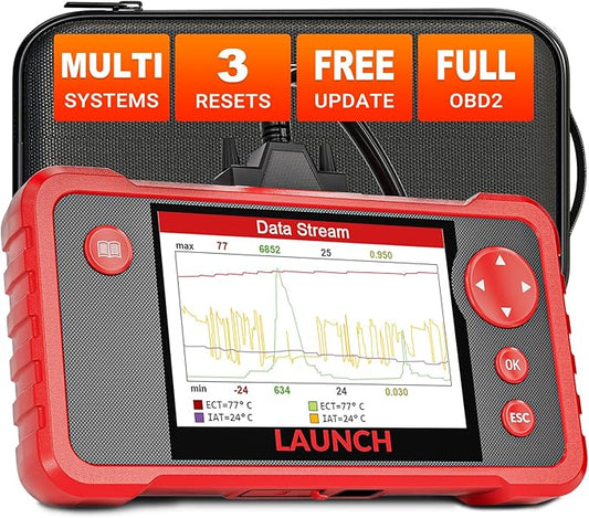 Launch Crp123 V2.0 Obd2 Scanner, 2026 Engine/Abs/SRS/Transmission Car Diagnostic Tool with Oil Reset/Throttle Adaption/SAS Relearn, Check Engine Code Reader, Lifetime Update Scan Tool