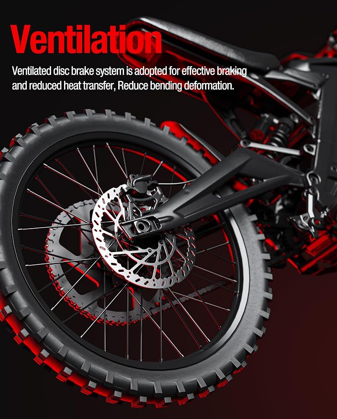 Heavy Duty 220MM Front & Rear Brake Disc Set, Stainless Steel Rotors for Talaria Sting R Road Legal [TL50l.Sting R[TL4000],X3 MX [TL2500]& X3 Road Lega1 [TL25]