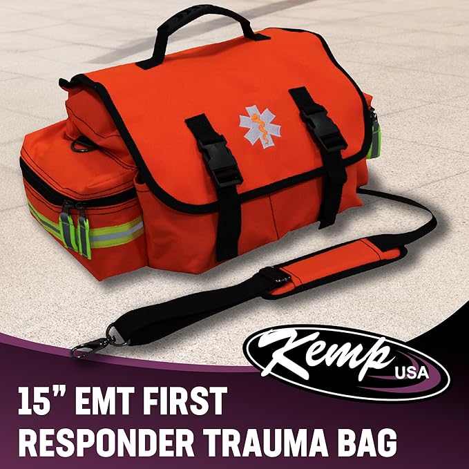 Kemp USA First Responder Trauma Bag-Orange