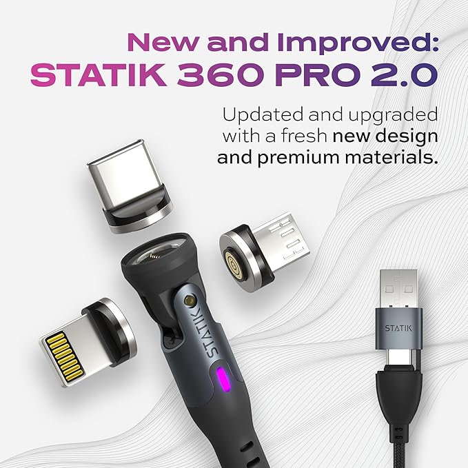 Statik 100W GaN Charger Block & Statik 360 Pro Magnetic 3-in-1 Phone Charger