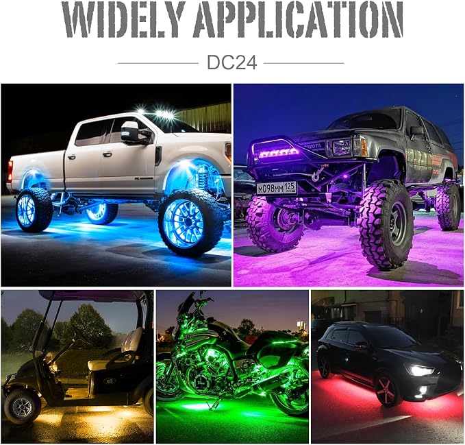 SHINIGHT Led Rock Lights for Trucks,16 Pods Lights for Jeep Brightness Truck underglow kit Exterior with App Control Flashing Music Mode RGB Lighting for UTV SUV ATV RZR Truck Accessories
