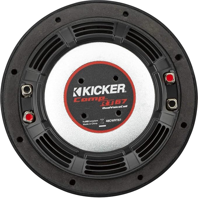 KICKER 48CWRT672 CompRT 6.75" Subwoofer, DVC, 2-ohm