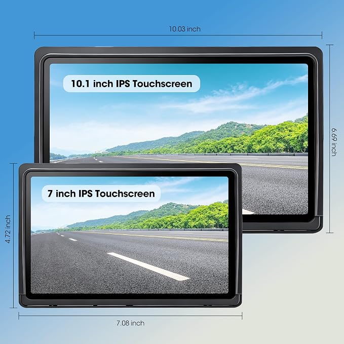 10.1" - 3 Magnetic Wireless RV Backup Camera System, 1080P DVR Touchscreen Rear Side Cameras for Monitoring, Compatible with Furrion Pre-Wired Plug, Night Vision Camera for Trailer Truck, A23